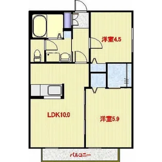 リバーサイドヴィラ【1階】の間取り