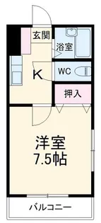 ビバリーII【3階】の間取り