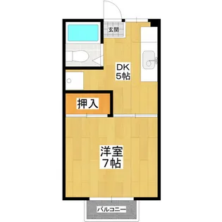 霞ヶ浦ハイツ【2階】の間取り