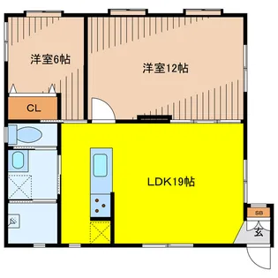 すみれハウス【1階】の間取り