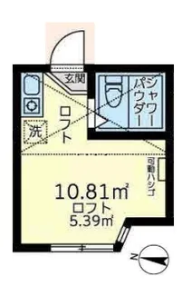 ユナイト小田ジャッキーリボルバー【1階】の間取り