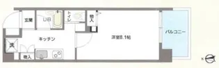 グランデール登戸【2階】の間取り