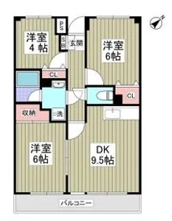 グランパレス小熊【1階】の間取り