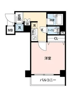 マイナビSTAYミライエ信濃町【4階】の間取り