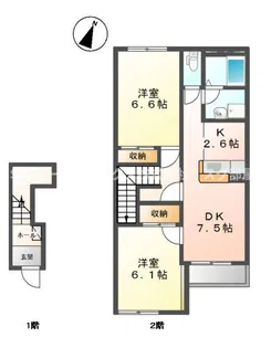 アルシオーネ 弐番館【2階】の間取り