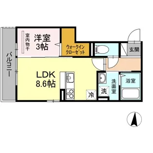 ウィング A棟【2階】の間取り