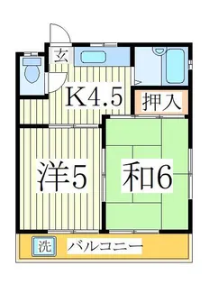 阪東コーポラス【1階】の間取り