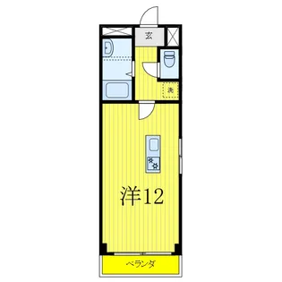 ヴィラ河合【2階】の間取り