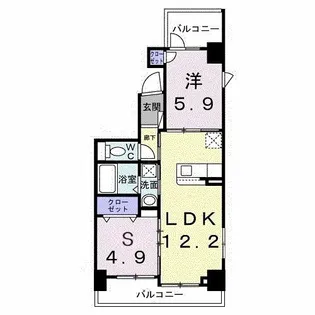 レパラール関口【3階】の間取り