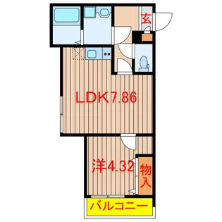 ザ・レジデンス北習志野【2階】の間取り