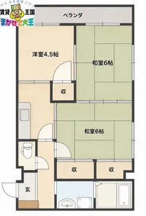 サントスハイツ【3階】の間取り