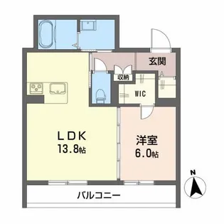 グランデュオ ウエスト【2階】の間取り