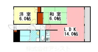 サンヒルズベン【3階】の間取り