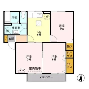 グラン・デ・ハイツ【1階】の間取り
