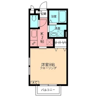 ベルデュール【1階】の間取り