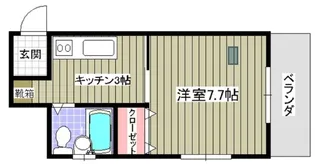 メゾンおろく第3(DKF)【3階】の間取り