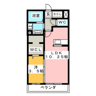 Belle Fluer【1階】の間取り