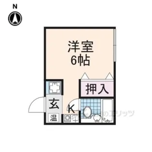 コーポラス禁野【1階】の間取り