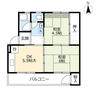 UR徳力【3階】の間取り