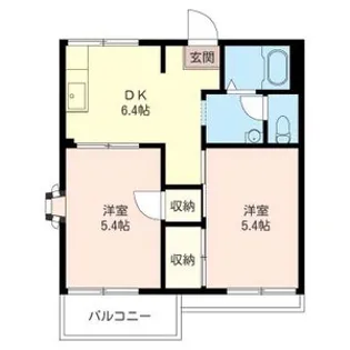メゾン城山【2階】の間取り