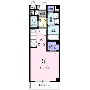 プロムナードB【2階】の間取り