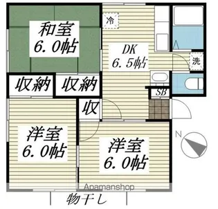 サンハイツA【1階】の間取り