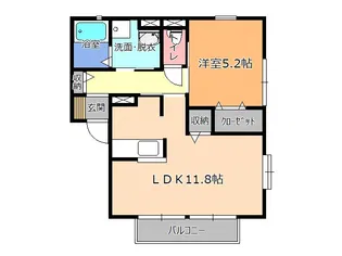 ローゼンブルク【1階】の間取り