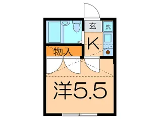 ヒュペリオン北久里浜【1階】の間取り