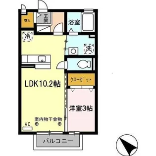 セジュール森乃腰【2階】の間取り