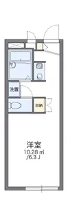 レオパレス大島【1階】の間取り