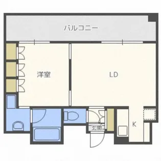 ラフィネタワー札幌南3条【26階】の間取り