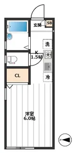ベルトゥリー【1階】の間取り