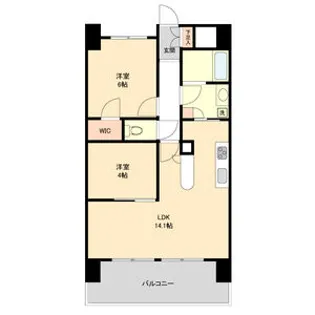 La Douceur山王【9階】の間取り