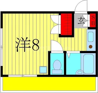 サンライズ我孫子【1階】の間取り