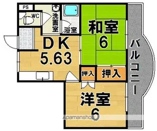 ヒノデハイツ【4階】の間取り