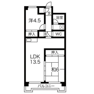 アールイーステージ蟹江【2階】の間取り