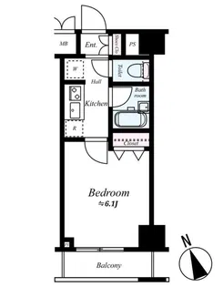 Rising place 蒲田南【2階】の間取り