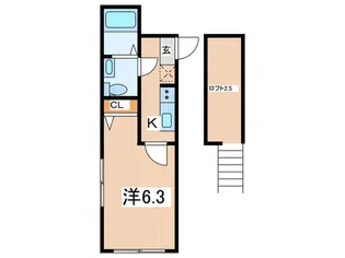 アザーレ・パッシオ上大岡【2階】の間取り