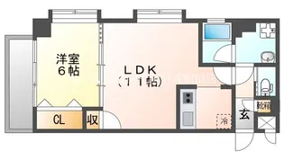 リビナ奥村ドゥー【2階】の間取り