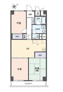 阿波座第2セントラルハイツ【9階】の間取り