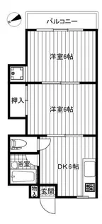 町屋スカイハイツ【4階】の間取り