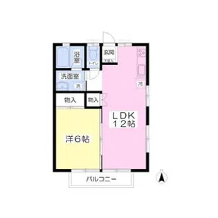 バウム松下【1階】の間取り