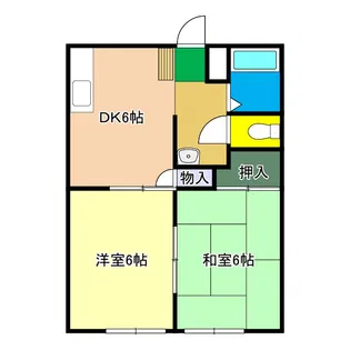 メゾン南竹島【2階】の間取り