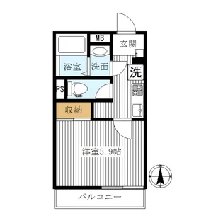 ラルジュバンブー【3階】の間取り