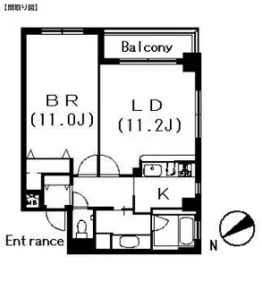 東京都文京区千駄木5【マンション】の間取り