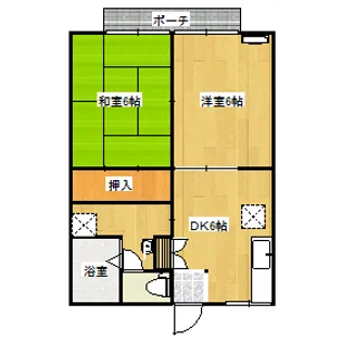 センジュ・ハイム【1階】の間取り