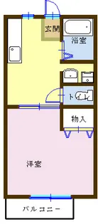 カサ・デ・コリーナ【1階】の間取り