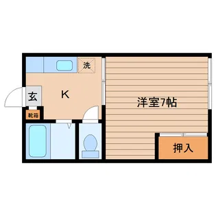 コスモハイツエミール【1階】の間取り