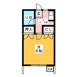 コーポグランメール【1階】の間取り