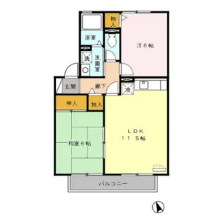 ガーラ【2階】の間取り